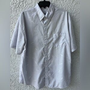Huk button up shirt short sleeve fishing shirt size XL
